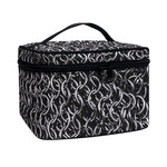 Silver Chainmail Print Travel Makeup Bag