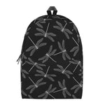 Silver Dragonfly Pattern Print Backpack