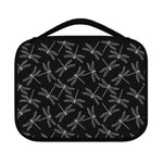 Silver Dragonfly Pattern Print Classic Bible Case