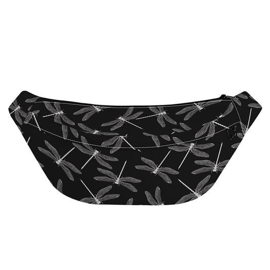 Silver Dragonfly Pattern Print Fanny Pack