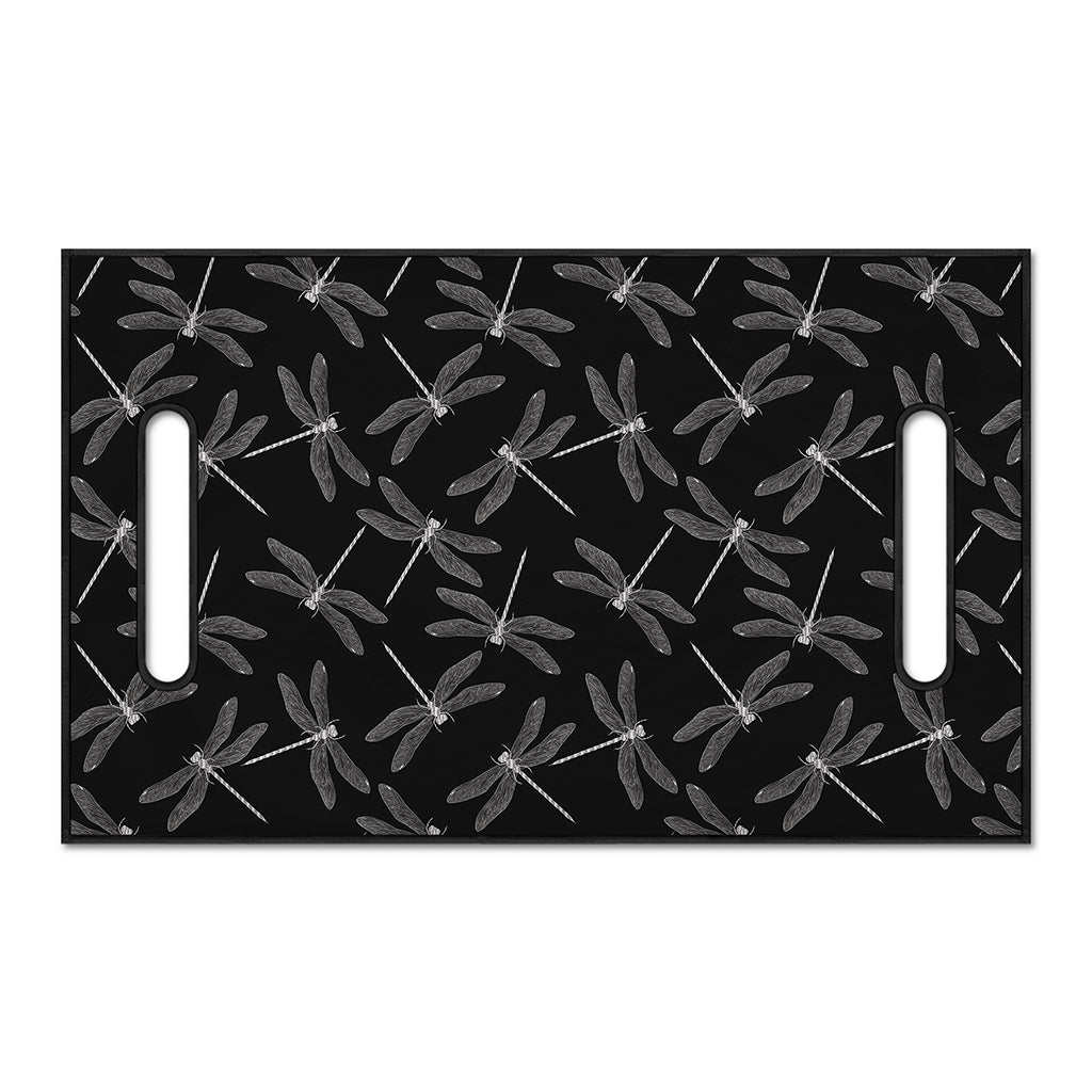 Silver Dragonfly Pattern Print Golf Cart Seat Cover