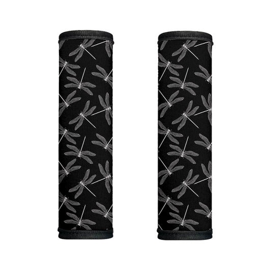 Silver Dragonfly Pattern Print Handle Covers