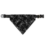 Silver Dragonfly Pattern Print Over The Collar Dog Bandana