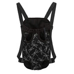 Silver Dragonfly Pattern Print Pet Carrier Backpack