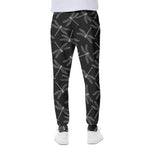 Silver Dragonfly Pattern Print Scuba Joggers