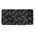Silver Dragonfly Pattern Print Towel