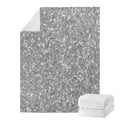 Silver (NOT Real) Glitter Print Blanket