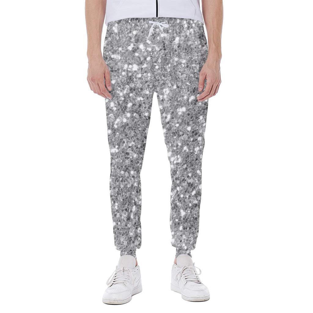 Silver Glitter Artwork Print (NOT Real Glitter) Scuba Joggers