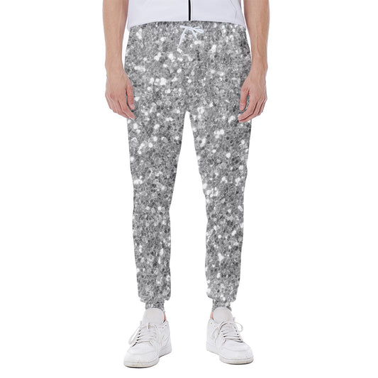 Silver Glitter Artwork Print (NOT Real Glitter) Scuba Joggers