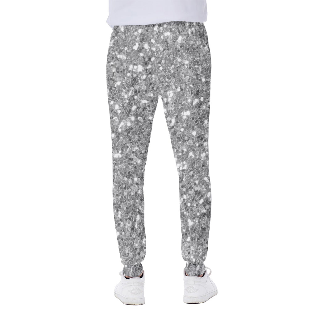 Silver Glitter Artwork Print (NOT Real Glitter) Scuba Joggers