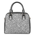 Silver (NOT Real) Glitter Print Shoulder Handbag