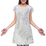Silver Grey Marble Print Adjustable Apron