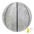 Silver Grey Marble Print Basketball
