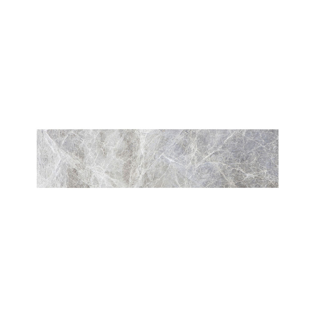 Silver Grey Marble Print Bed Runner