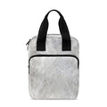 Silver Grey Marble Print Bible Tote Bag