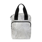 Silver Grey Marble Print Bible Tote Bag