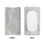 Silver Grey Marble Print Changing Pad Cover