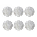Silver Grey Marble Print Coaster Set