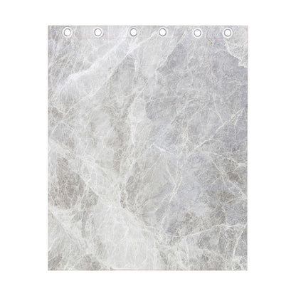 Silver Grey Marble Print Curtain