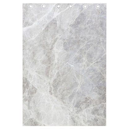 Silver Grey Marble Print Curtain