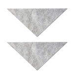 Silver Grey Marble Print Dog Bandana