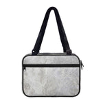 Silver Grey Marble Print Double Strap Bible Bag