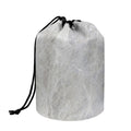 Silver Grey Marble Print Drawstring Makeup Bag