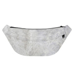 Silver Grey Marble Print Fanny Pack