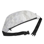Silver Grey Marble Print Fanny Pack