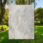 Silver Grey Marble Print Garden Flag