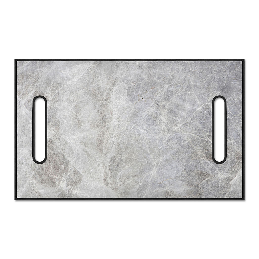 Silver Grey Marble Print Golf Cart Seat Cover