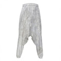 Silver Grey Marble Print Hammer Pants