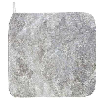 Silver Grey Marble Print Hand Towel