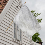 Silver Grey Marble Print House Flag