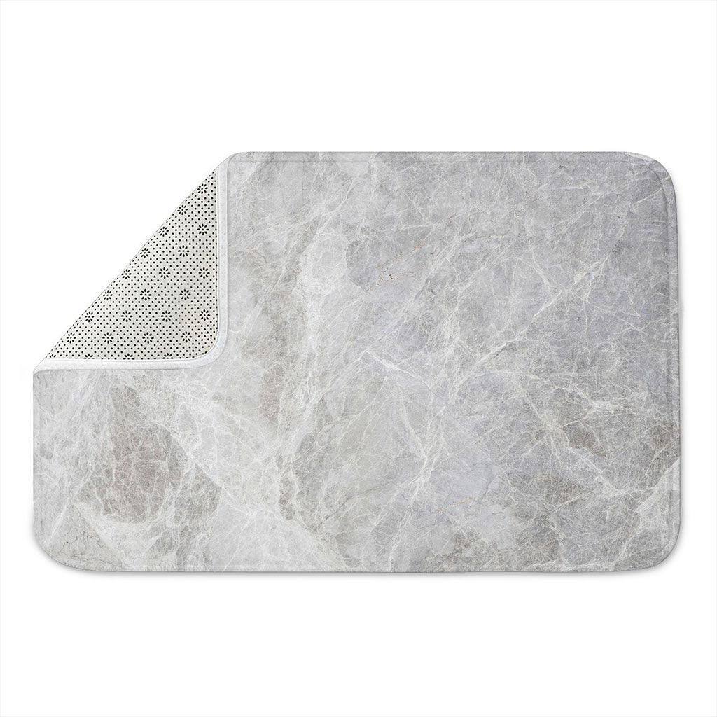 Silver Grey Marble Print Indoor Door Mat