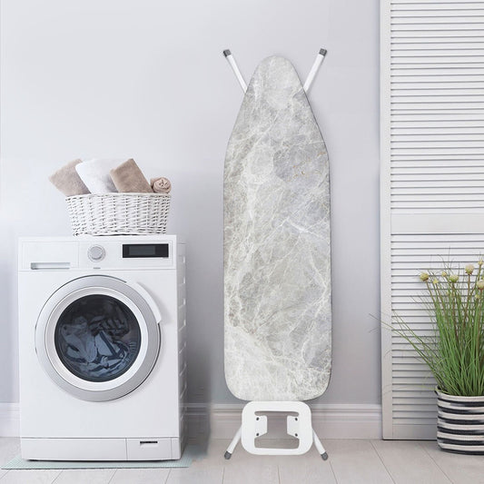 Silver Grey Marble Print Ironing Board Cover