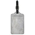 Silver Grey Marble Print Luggage Tag