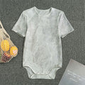 Silver Grey Marble Print Men's Bodysuit