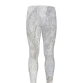 Silver Grey Marble Print Men's Leggings