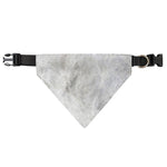 Silver Grey Marble Print Over The Collar Dog Bandana