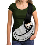 Silver Grey Marble Print Pet Sling Carrier