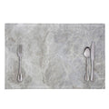 Silver Grey Marble Print Placemat