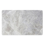Silver Grey Marble Print Polyester Doormat