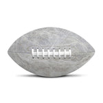 Silver Grey Marble Print Rugby Ball