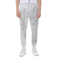 Silver Grey Marble Print Joggers