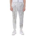 Silver Grey Marble Print Scuba Joggers