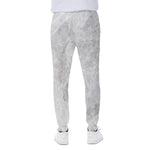Silver Grey Marble Print Scuba Joggers