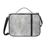 Silver Grey Marble Print Shoulder Strap Bible Bag