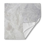 Silver Grey Marble Print Silk Bandana