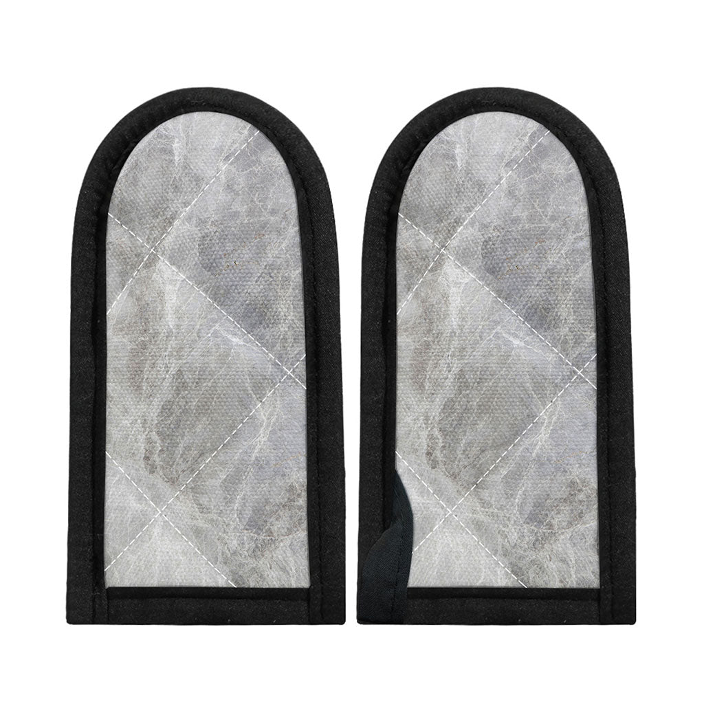 Silver Grey Marble Print Skillet Handle Cover